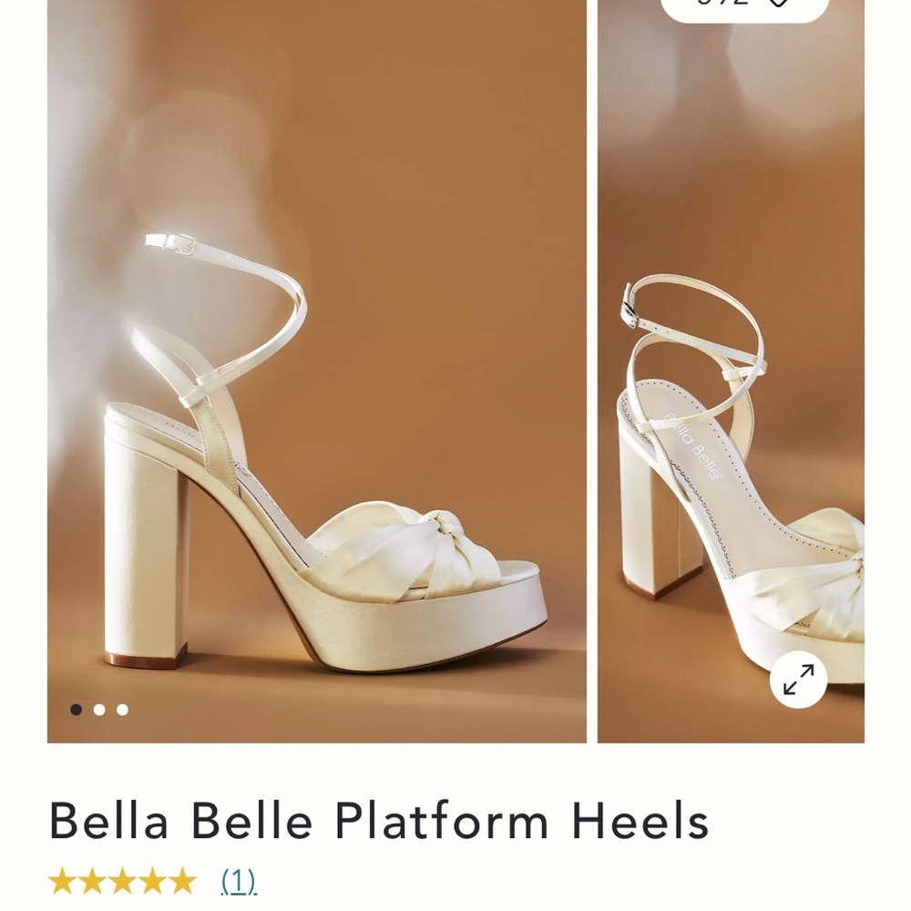 BRAND NEW Bella belle SERAFINA
5 Inch Open Toe Platform Block Heel Sandals